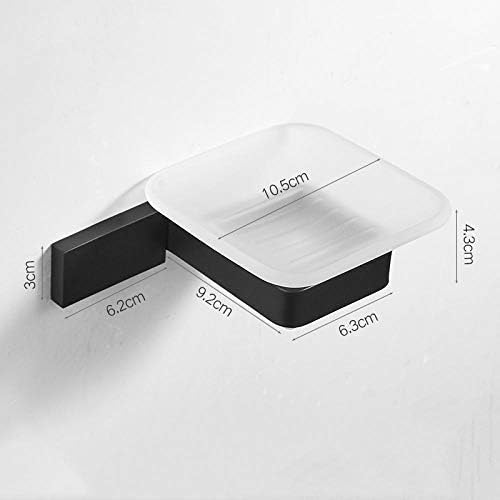 304 Stainless Steel Black Soap Dish Hotel Bathroom Soap Rack Hotel Bathroom Soap Basket Soap Dish Holder for Bathroom Shower Soap
