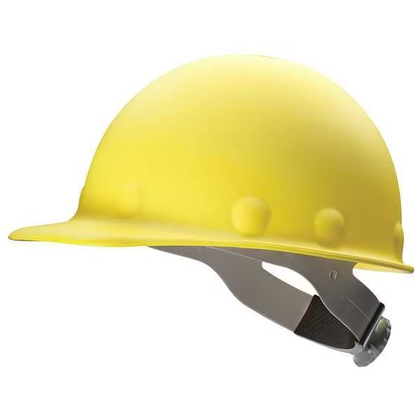 Hard Hat, Fiberglass, 8 Point Ratchet, Type 1, Class G, Yellow, Mfr: P2ASW02A000-A