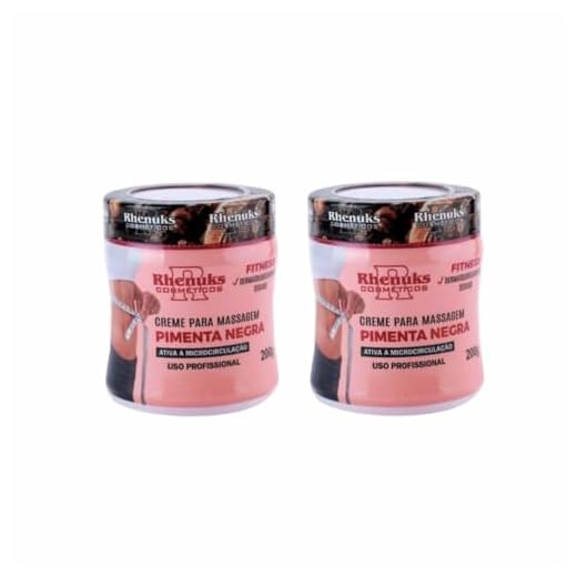 Kit 2 Creme Gel Pimenta Preta Redutor Medidas Celulites Estrias Queimador De Gordura