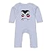 Shirtgeil Halloween Baby Kostüm - Angry Dracula Baby Strampler Strampelanzug 12-18 Monate (86/92) Hellblau