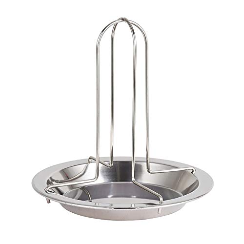 Chicken Grilled Roaster Rack Folding Stainless Steel Vertical Roaster Chicken Holder with Drip Pan Non-Stick Cooking Tools Baking Pan Grill Oven Accessories Roaster Rack