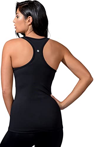 90 Degree By Reflex - Power Flex Racerback Tank Top - Black/Black - Xs #TOP1