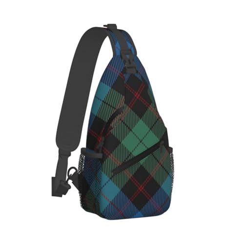 Dyale Scottish Clan Guthrietartan Plaid Pattern Fashionable, Portable, And Large Capacity Men'S Casual Cross Chest Bag2