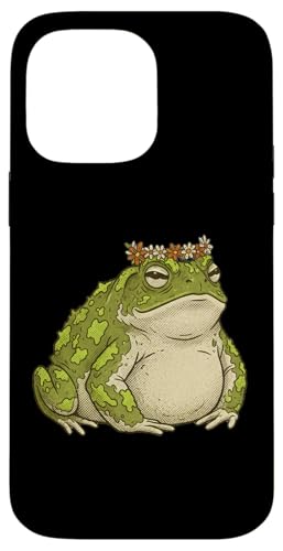 Frog Cute Toad Floral �X�}�z�P�[�X iPhone 14 Pro Max �p