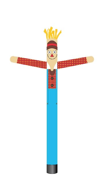 Halloween Scarecrow Fall Time Seasonal Inflatable Tube Man Guy 20ft Air Dancer Body Only Without Air Blower
