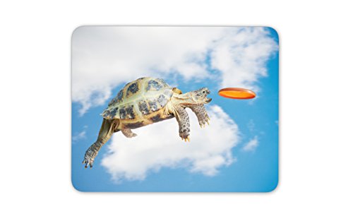 Cool Frisbee Turtle Mouse Mat Pad - Tortoise Funny Animal Gift PC Computer #8315