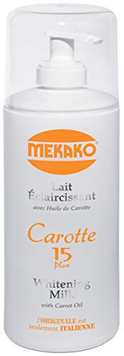 Mekako Lait Éclaircissante avec Huile de Carotte, 400 ml