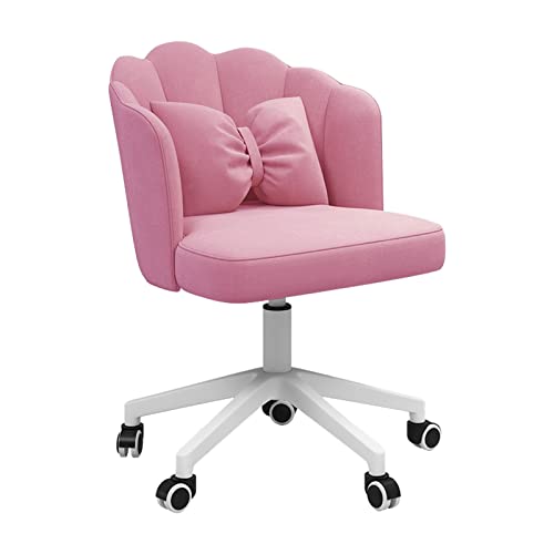 Silla de oficina ergonómica de terciopelo con brazos – Silla giratoria ajustable para computadora para el hogar, recepción y conferencias – Comodidad elegante, soporte y durabilidad