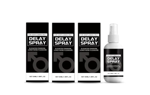 Spray retardante para hombres de larga duración | Soporte de tiempo de intimidad y sensaciones | para una experiencia satisfactoria | Gran capacidad 50ml,3pcs