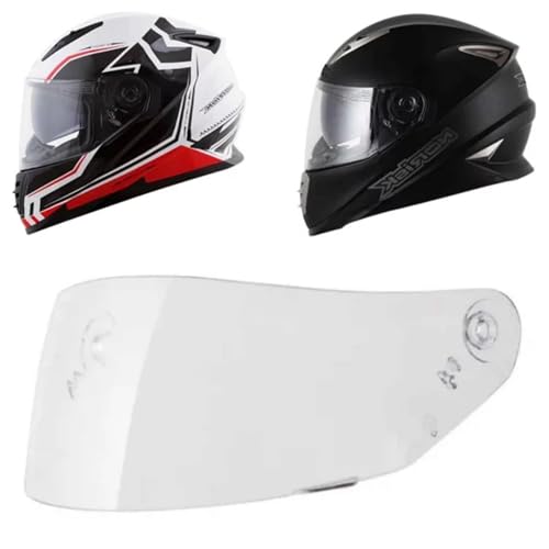 Viseira Polivisor Compativel Norisk FF302 Soul Texx Wing Espelhada anti-risco UV Cristal Transparent
