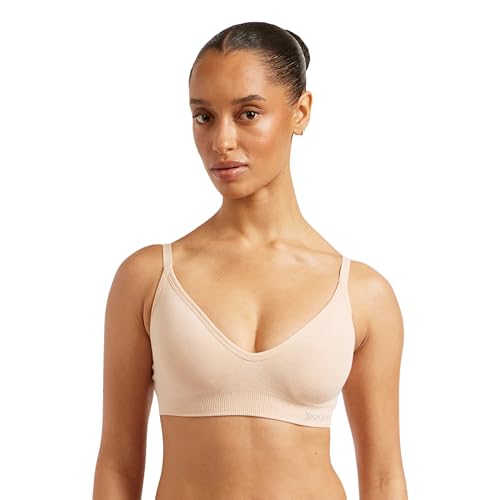 Boody Women’s Wireless T‑Shirt Bra | Bamboo Viscose, Seamfree Comfort, Invisible Fit, 2‑in‑1 Adjustable Straps