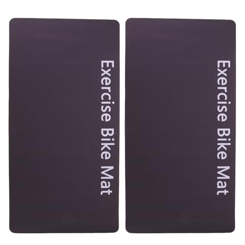 TOYANDONA 2 Piezas Alfombrilla para Equipo de Ejercicio de Goma Negra, Ligera Reducción de Vibraciones, Adecuado para Gimnasios en Casa y Apartamentos