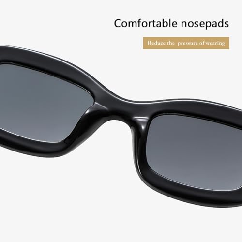 Elliptical Retro Fashion Sunglasses Women Thick Frame Glasses Premium Sun Glasses Sunscreen Trendy Eyeglasses4