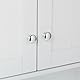 Relaxdays Hängeschrank Bad, 3 Fächer, HBT: 70,5 x 60 x 20 cm, Magnetverschluss, Landhausstil, schmaler Wandschrank, weiß