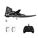 Eayaele RC B-2 Spirit Bomber Plane, 2CH Remote Control Airplane Foam Toy for Beginners Easy Ready to Fly Adults Kids Boys (Black)
