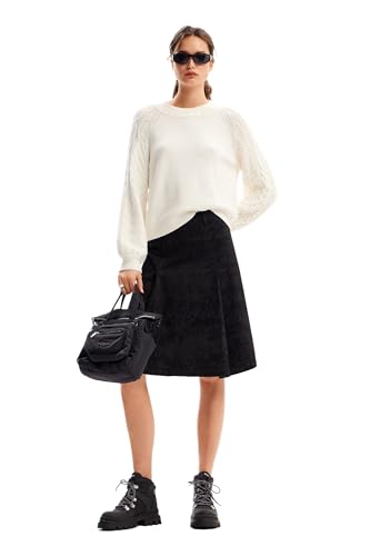Image of Desigual Women's Textured Sleeve Sweater
