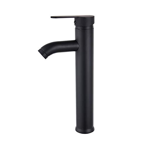 Preisvergleich Produktbild Yiyu Mischbatterien Für Badezimmer Waschbecken Schwarz Edelstahl Waschraum Waschbecken Wasserhahn Einhebel Einloch Armaturen x (Color : Black)