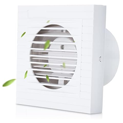 Extractor de baño Ikodm 100 mm, color blanco Cover