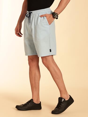 Image of Thomas Scott Men's | Solid | Mid Rise | 100% Cotton | Casual | Light Weight | Chino | Shorts for Men