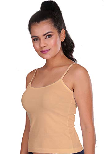 Image of Aimly Women's Cotton Regular Fit Camisole Slip Pack of 3