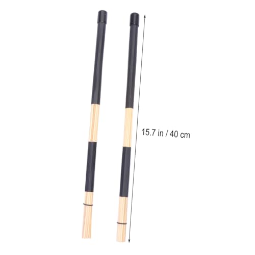 Baquetas de madera Vaguelly con mango de goma negras miniatura 2