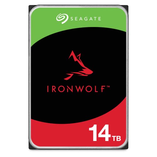 Image of Seagate IronWolf 14 TB NAS Internal Hard Drive HDD - 3.5 Inch SATA 6 Gb /s 7,200 RPM 256 MB Cache for RAID Network Attached Storage (ST14000VN0008)