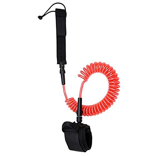 Ubersweet® Imported 10Ft Coiled Surfboard Leash Surfing Stand Up Paddle Board Surf Paddle Board B6A1