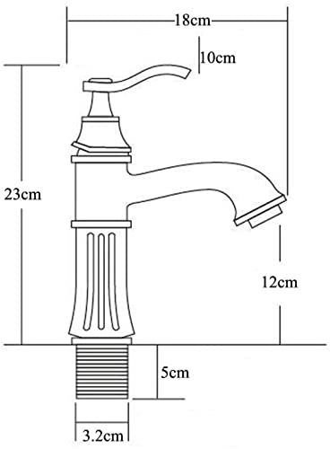 Robinet de salle de bain anti-calcaire en laiton mitigeur or rose - 8