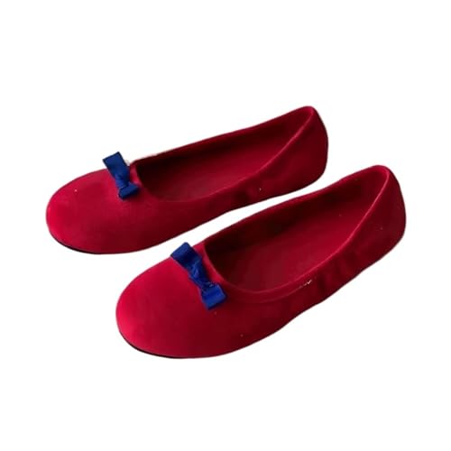 Sandals Women Retro French flat blue fashionable all-match single shoes with soft sole