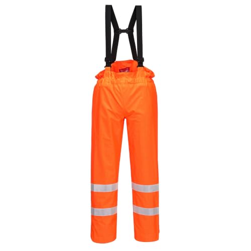 Portwest S780 Bizflame Rain Hi-Vis FR Shell Trousers Waterproof Breathable
