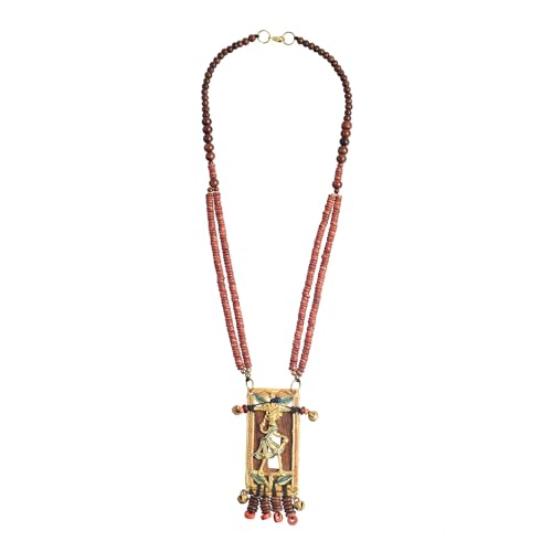 Image of AAKRITI ART CREATIONS Handcrafted Tribal Dhokra & Royal Brass Necklace Collection | Queen, Cleopatra & Heritage-Inspired Statement Jewelry | Artisan Ethnic Necklaces for Women