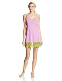 Josie by Natori Women's Spicy Essentials Chemise, Violet, Small