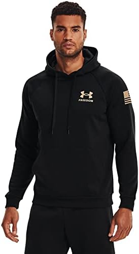 Under Armour mens New Freedom Flag Hoodie , Black (002)/None , Large