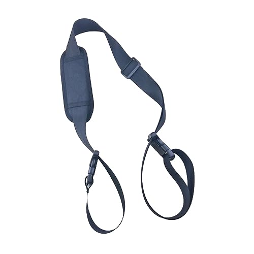 perfk Sangle de Transport pour Chaise Pliante de Plage, Sangles de Chaise de Plage réglables, Noir, Nylon, Boucle à dégagement Rapide