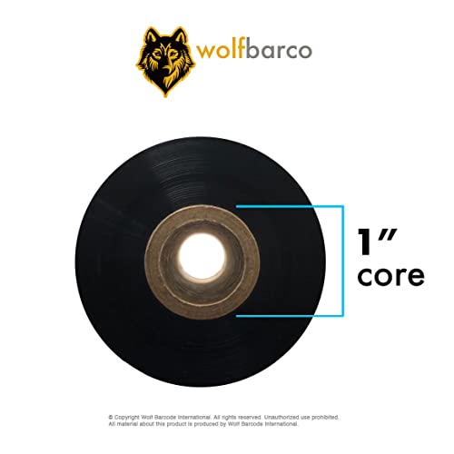 Cinta térmica Wolfbarco 55mm x 900m wax/resin negro miniatura 2