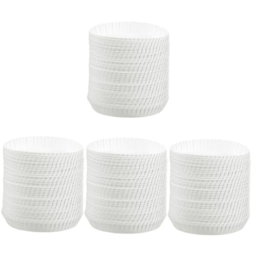 Healeved 4sets Single Use Paper Cup Covers Disposable Cups Espresso Latte Lids Leakproof for Hotels Restaurants 100pcs*4