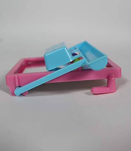 Image of Penn-Plax Bird Life - Landing Perch with Mirror and Beads - Perfect for Parakeets, Finches, and Other Small Birds (BA504)