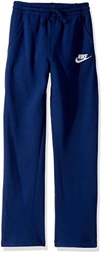 Nike Boys NSW Club Fleece Open Hem Pant, Blue Void/White, X-Large
