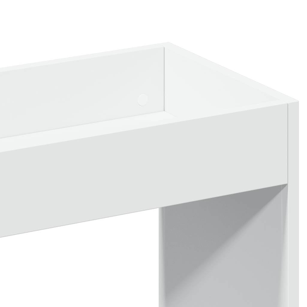 Scaffale alto bianco, 92 x 33 x 140 cm, libreria