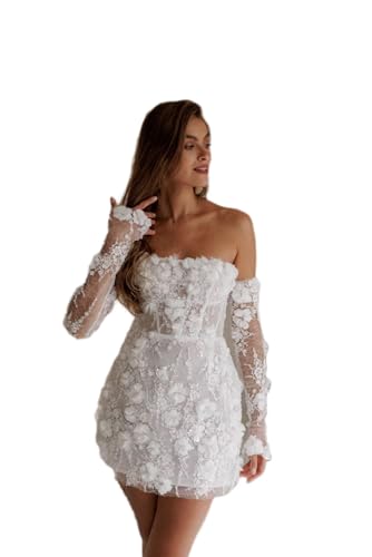 Short Informal Wedding Dresses for Bride 2025 Simple Mini Strapless