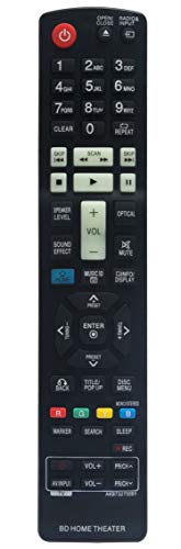 Teatro En Casa, Home Entertainment AKB73275501 - Mando a distancia de repuesto para LG 3D Blu-ray Home Theater LHB336 HX906SB LHB536 LHB976 HX551 HX906TA HX561 HX771 HX721 HX906PA HX976TZW...