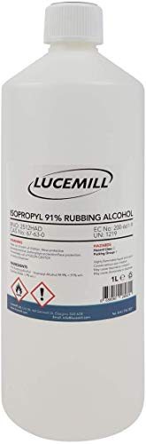 1000ml (1L) Isopropyl 91% Rubbing Alcohol IPA First Aid Antiseptic