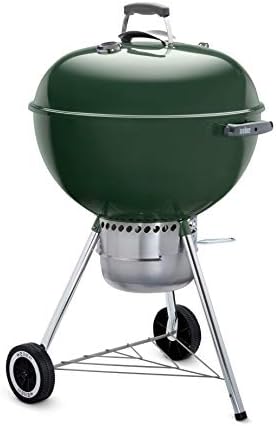 Weber Original Kettle Premium Charcoal Grill for Outdoor Cooking and Barbecue, 22-Inch, Green
