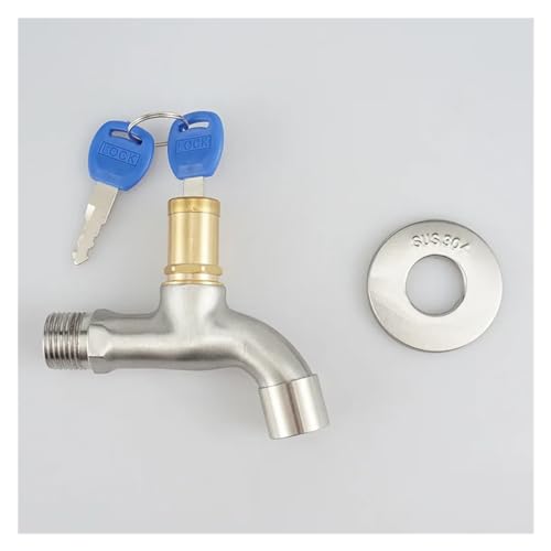 Grifo antirrobo de acero inoxidable 304 con interruptor de llave 2