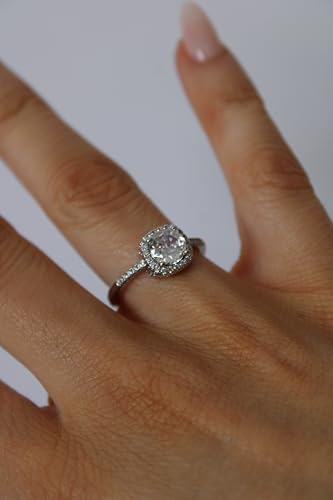 Statement Ring, 3 Carat, Chunky CZ Engagement Ring, Adjustable Sizes 5-83