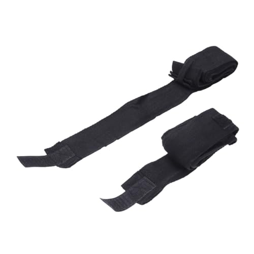 BRIGHTFUFU 1Pair Cotton Boxing Bandage Wrist Wraps Hand Protection Straps for Boxing Black Durable and Comfortable Wrist Support for Training and Sparring