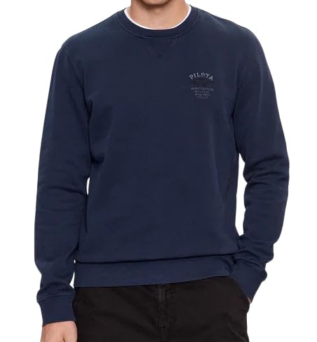 Sweat-shirt Aeronautica Militare bleu foncé XXL : le confort thermique en pur coton