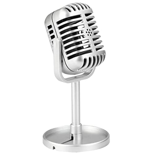 Image of ATORSE Classic Retro Vintage Style Microphone Prop Photography Props Old Mic Silver|Musical Instruments & Gear|Pro Audio Equipment|Microphones & Wireless Systems