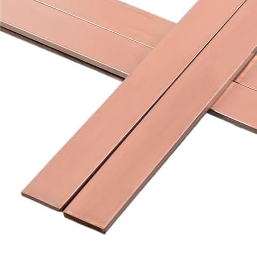 1pc Copper Flat Bar - 500mm Length, 40mm Width, 0.6-1.8mm Thickness - Superior Electrical Conductivity(1.6mm)