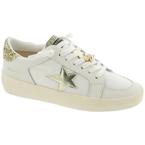 Vintage Havana Women's Reflex Sneaker, White/Gold Mesh, 6 Cover
